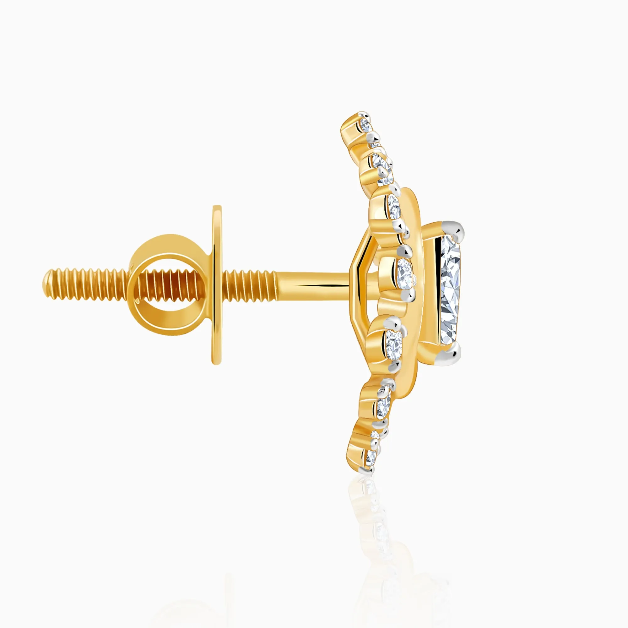 Gold Sparklestorm Diamond Earrings Giva