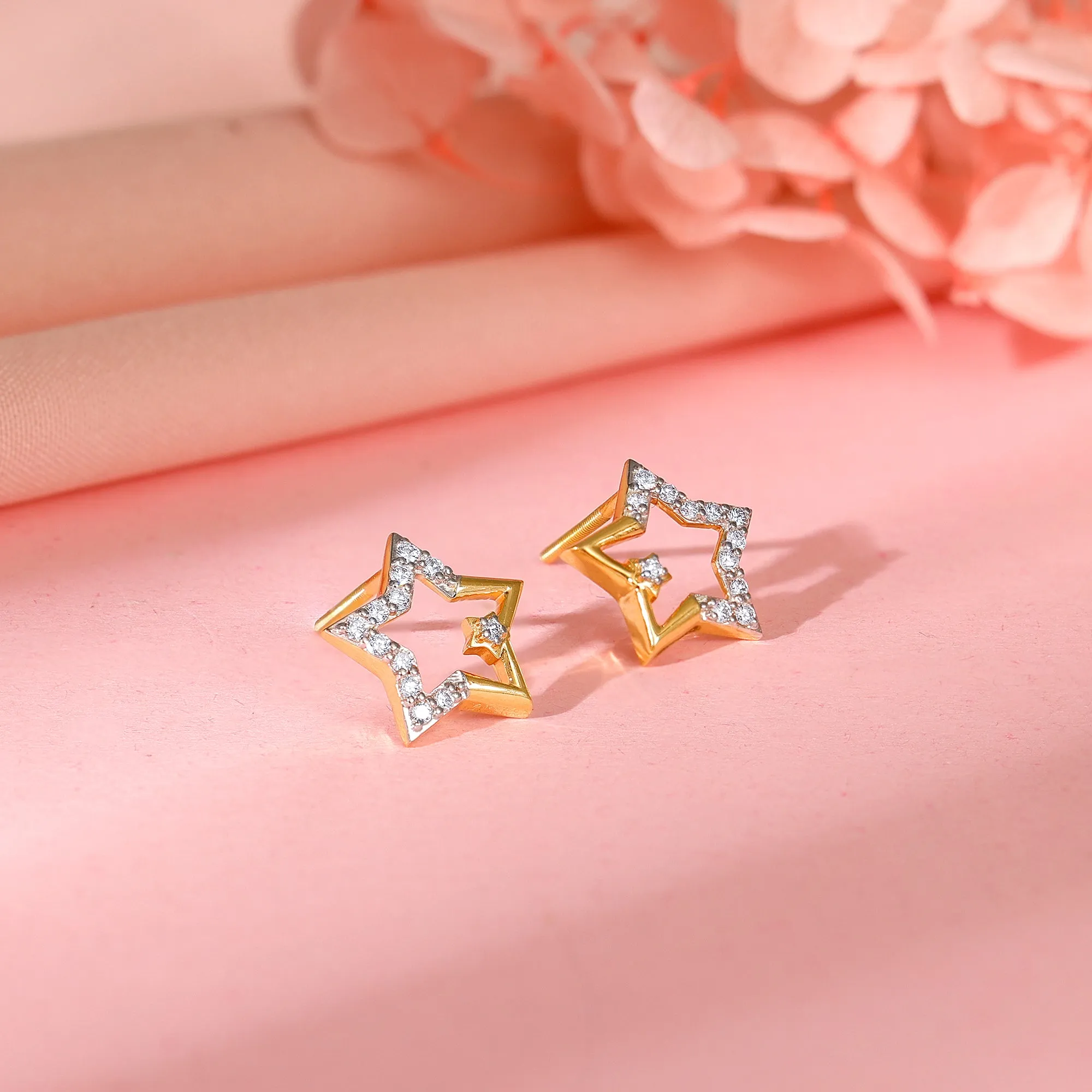 Gold Starstruck Diamond Earrings Giva