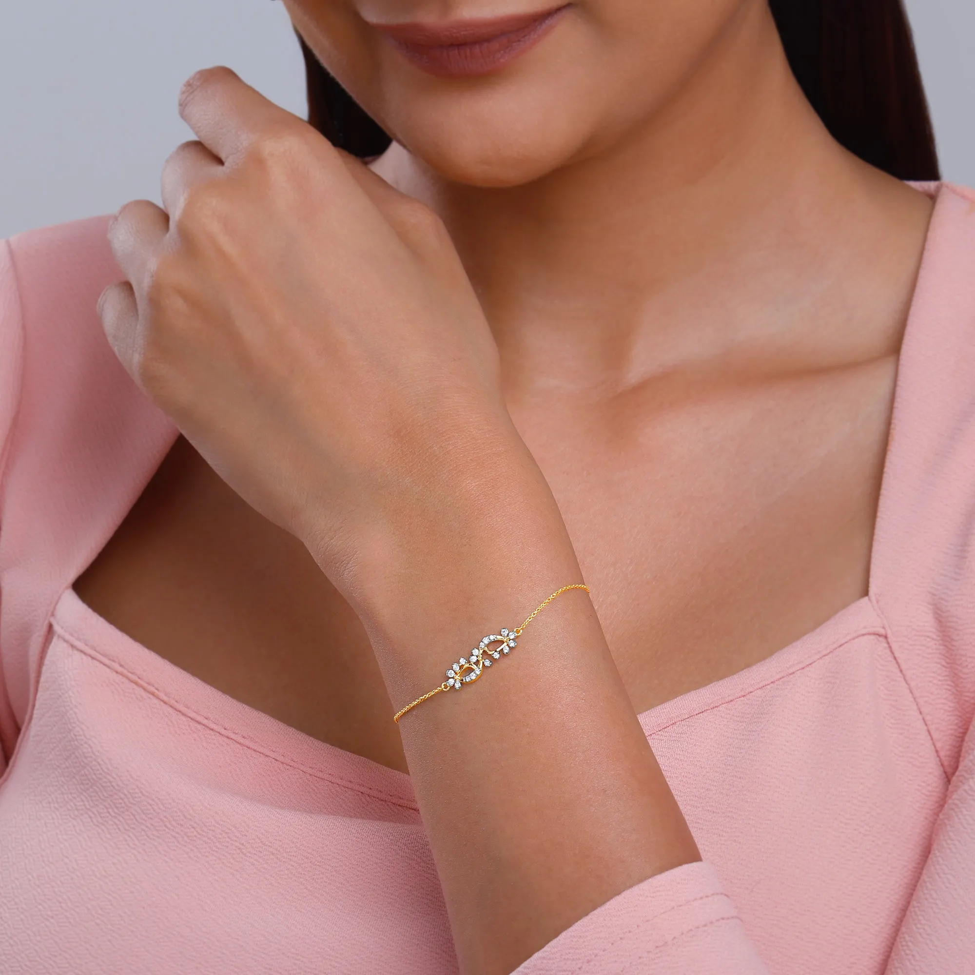 Gold Twinkling Twine Diamond Bracelet Giva