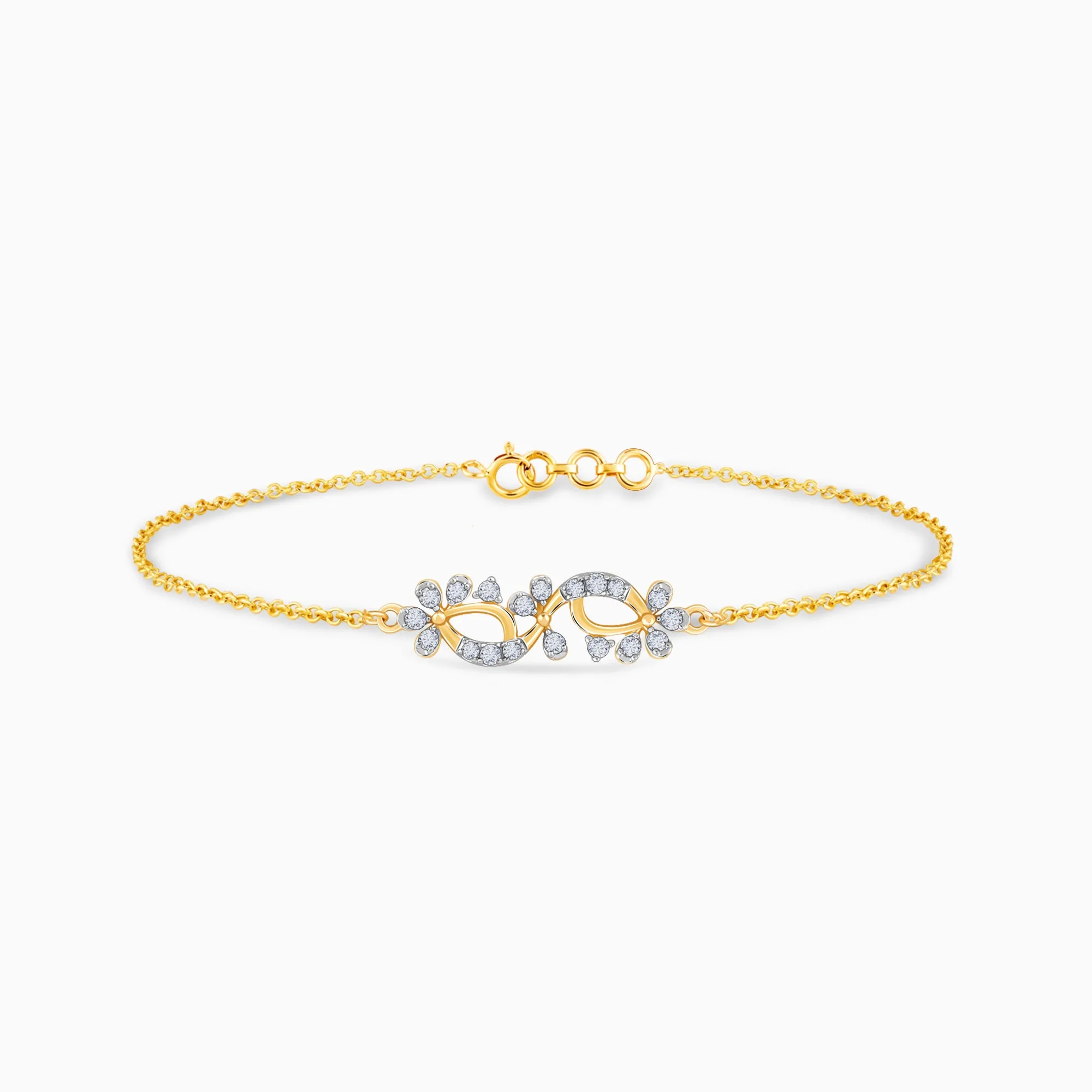 Gold Twinkling Twine Diamond Bracelet Giva