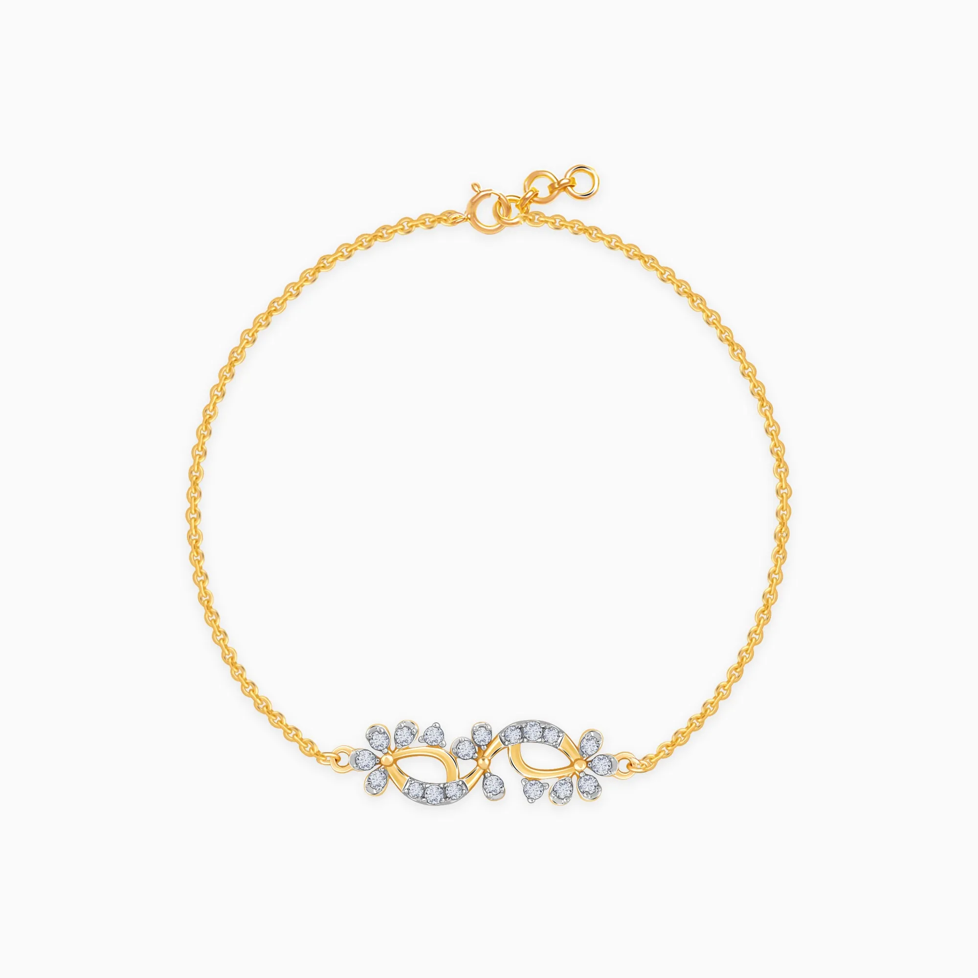 Gold Twinkling Twine Diamond Bracelet Giva