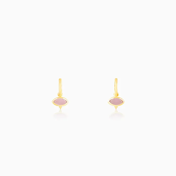 Golden Classic Pink Earrings Giva