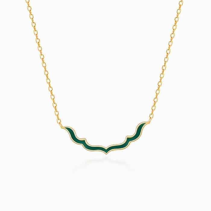 Golden Emerald Nawab Necklace Giva