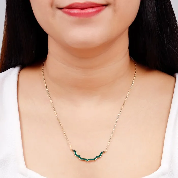 Golden Emerald Nawab Necklace Giva