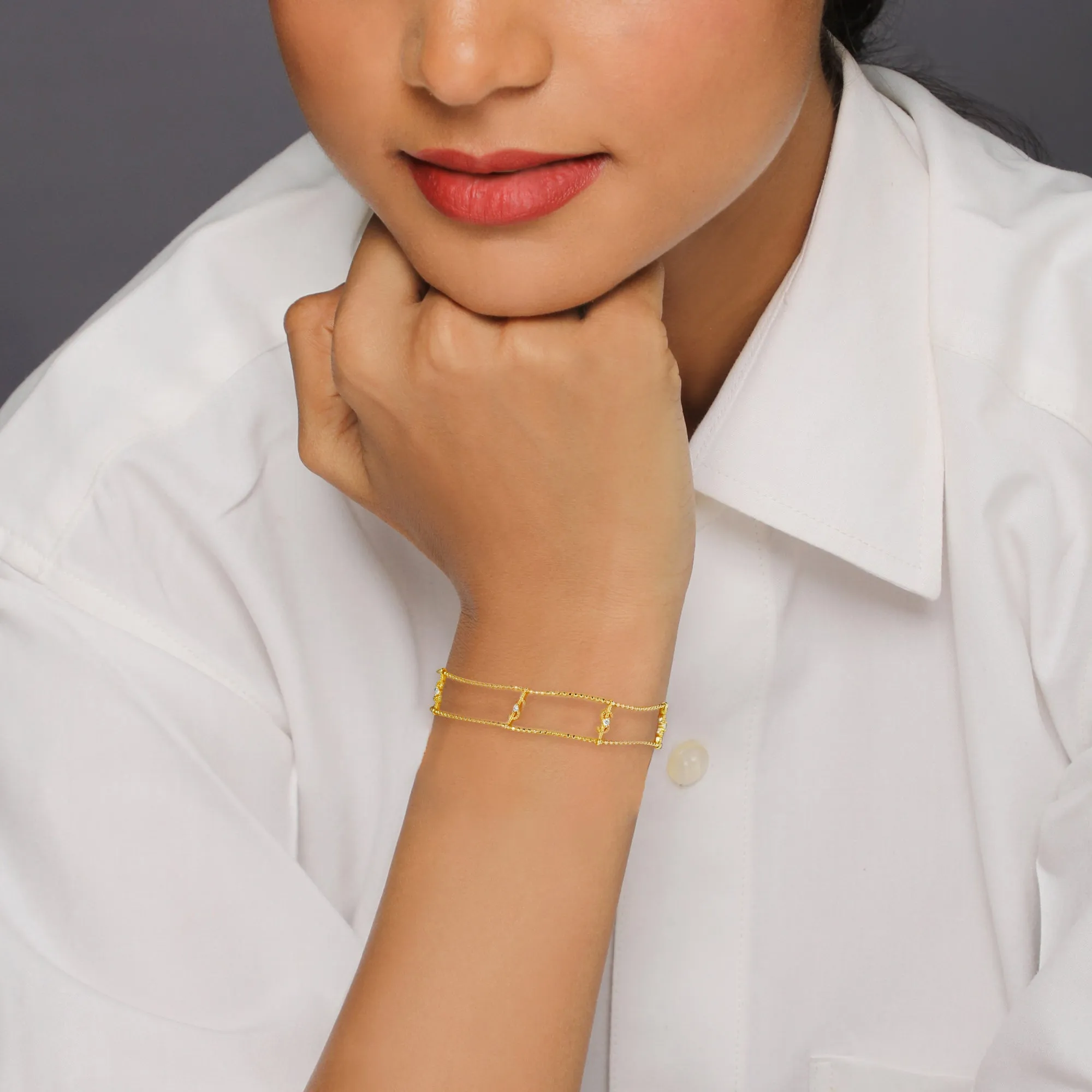 Golden Gutsy Statement Bracelet Giva