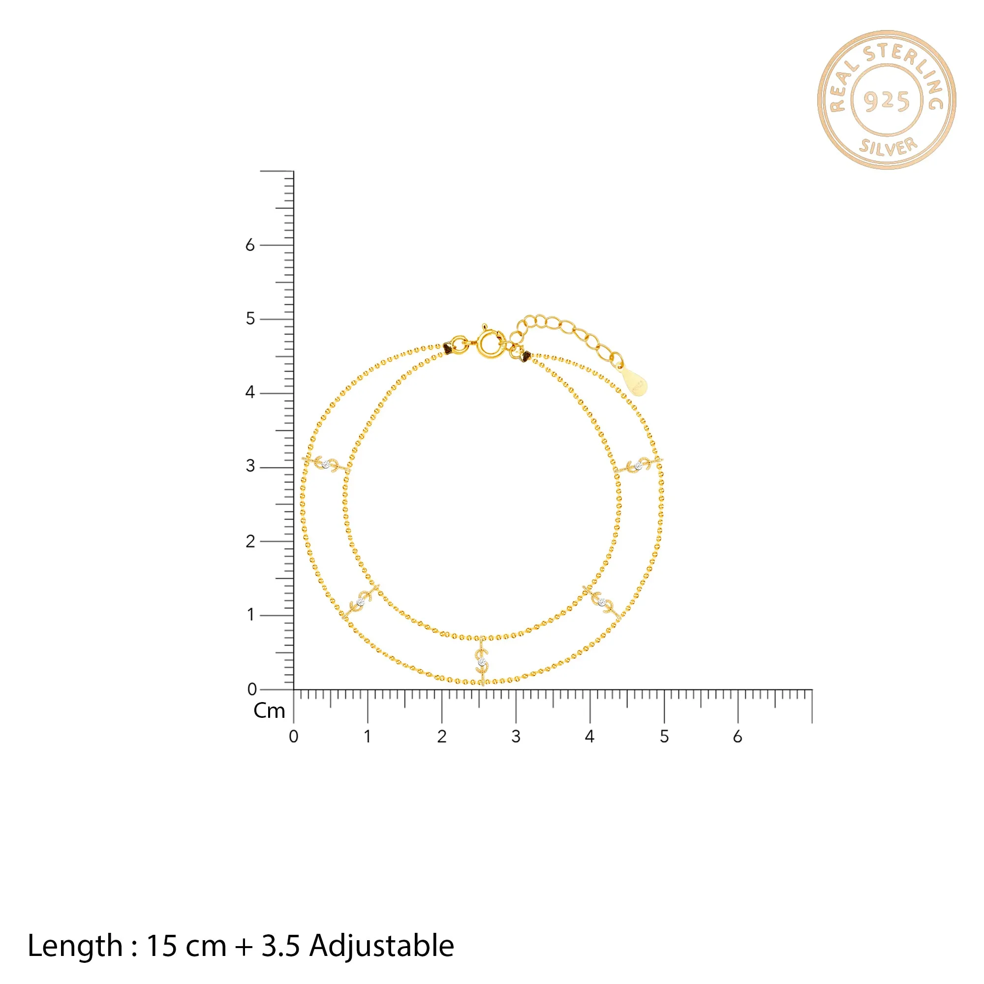 Golden Gutsy Statement Bracelet Giva