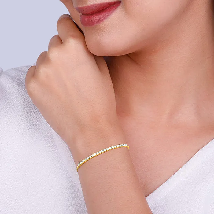 Golden Zircon Joy Tennis Bracelet Giva