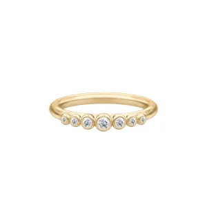 Grace Clear Gold Plated Ring w. Zirconia