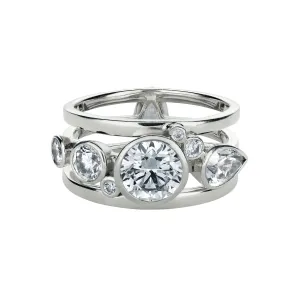 High Five 18K Whitegold Ring w. Diamonds