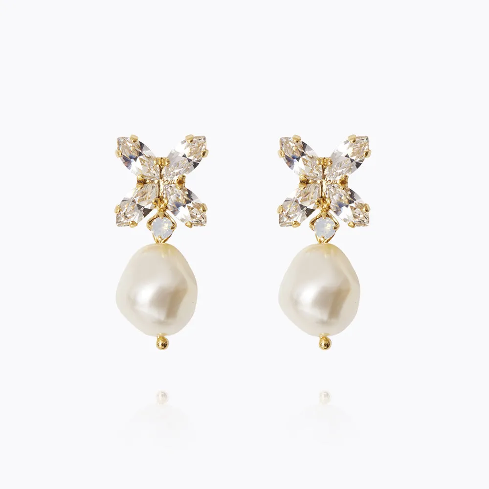 Honey Bee Earrings / Pearl   Crystal Caroline Svedbom