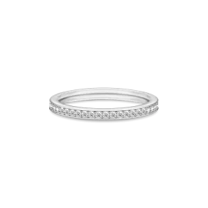 Infinity Clear Silver Ring w. Zirconia