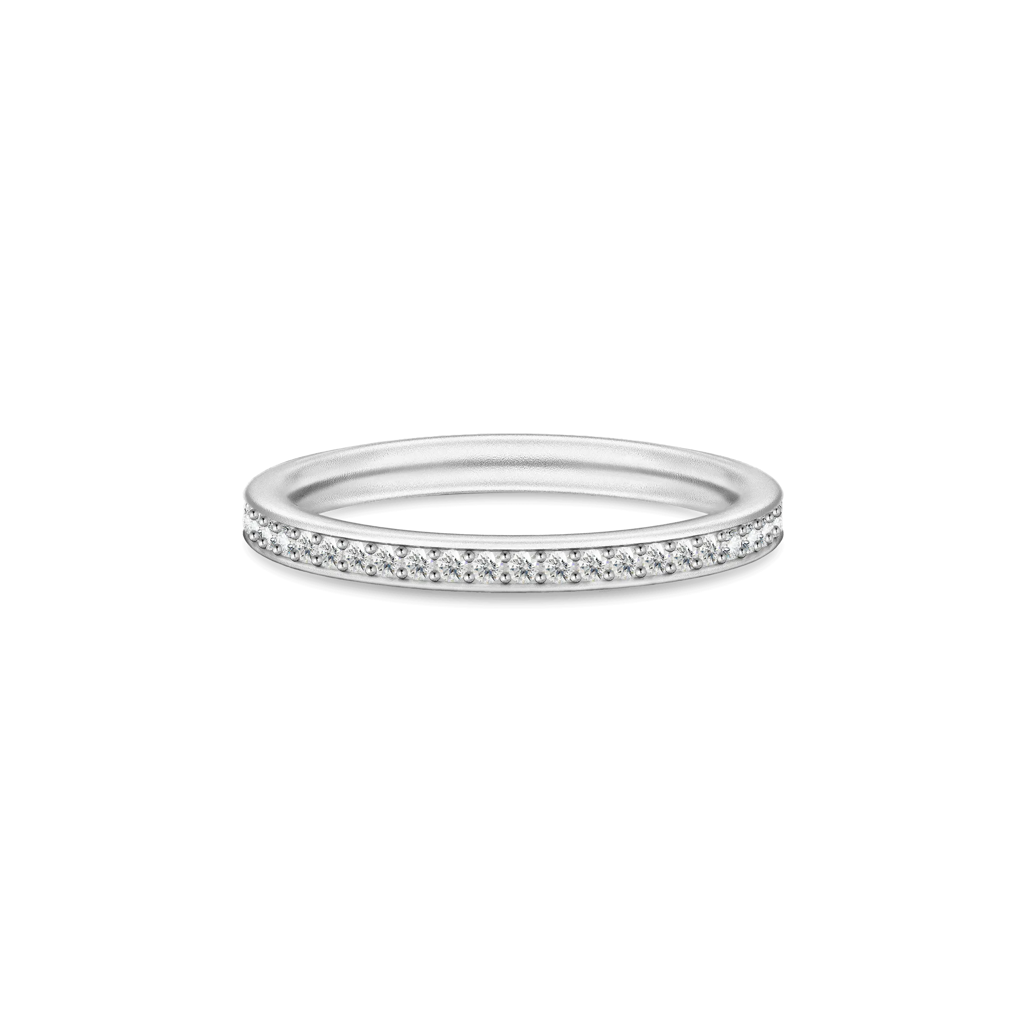 Infinity Clear Silver Ring w. Zirconia