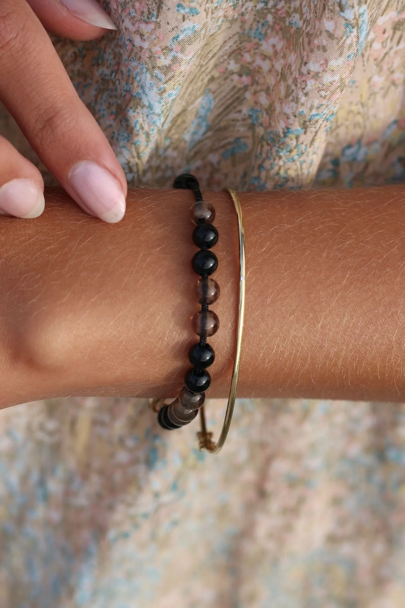 Inner Peace Balance 18K Gold Bracelet w. Diamond