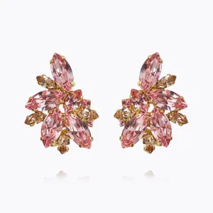 Iris Earcuffs / Light Rose   Silk Caroline Svedbom