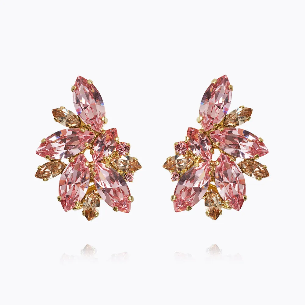 Iris Earcuffs / Light Rose   Silk Caroline Svedbom