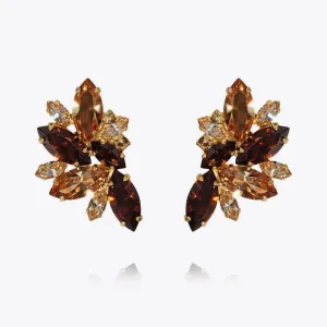 Iris Earcuffs / Smoked Topaz Combo Caroline Svedbom