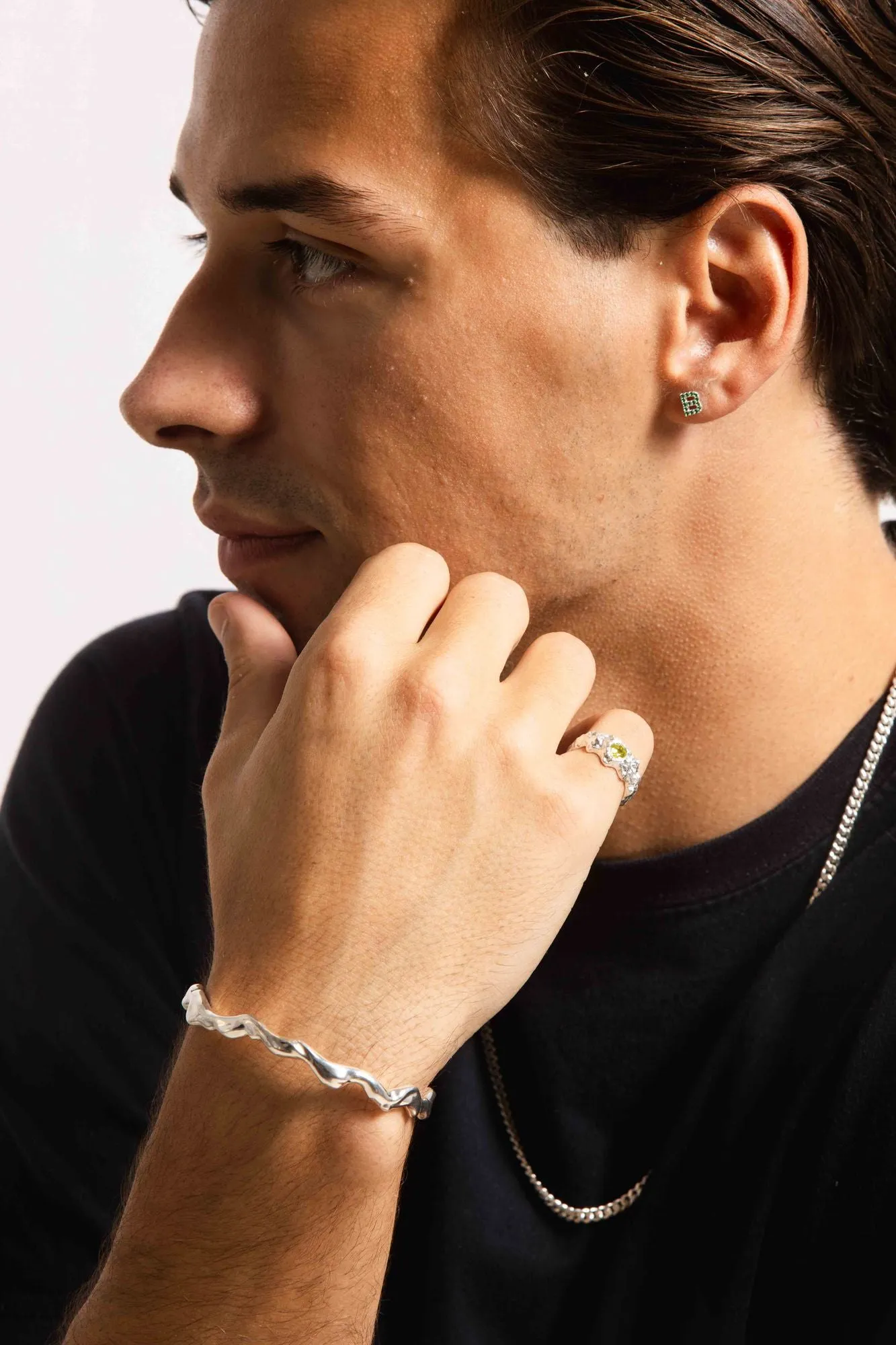 IX Axel Silver Bracelet