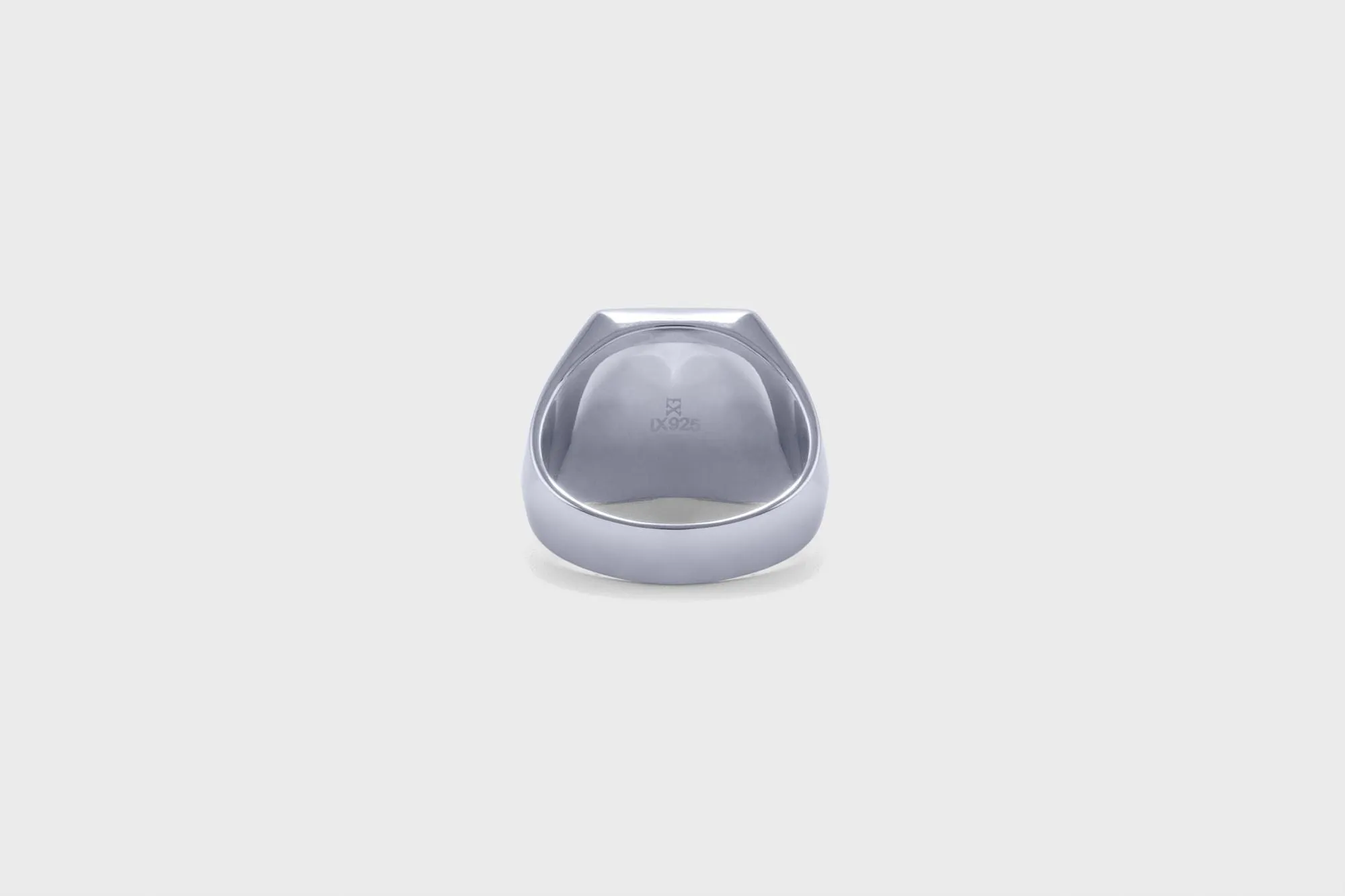 IX Hexagon Marble Signet Ring