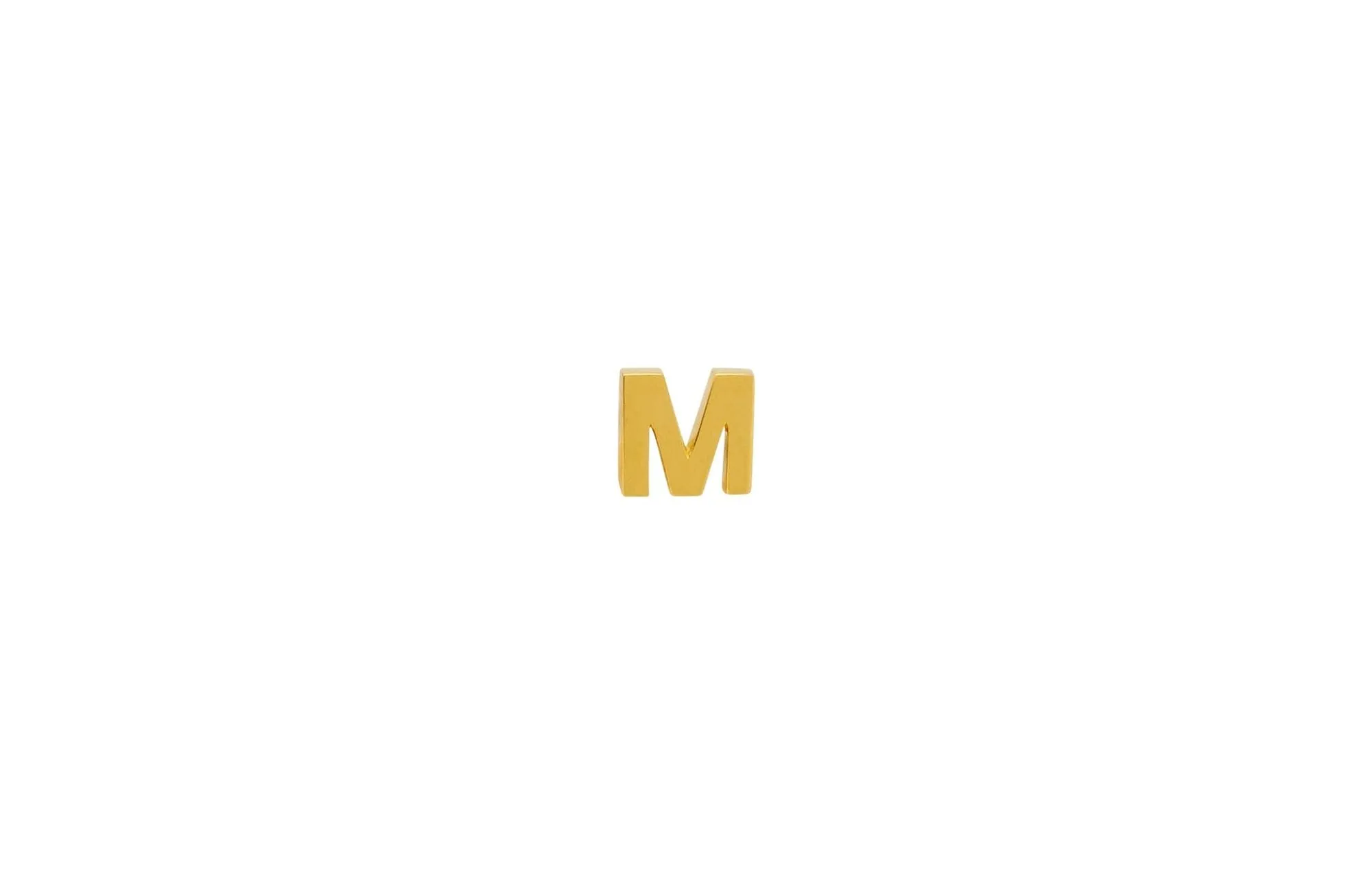 IX M 22K Gold Plated Stud