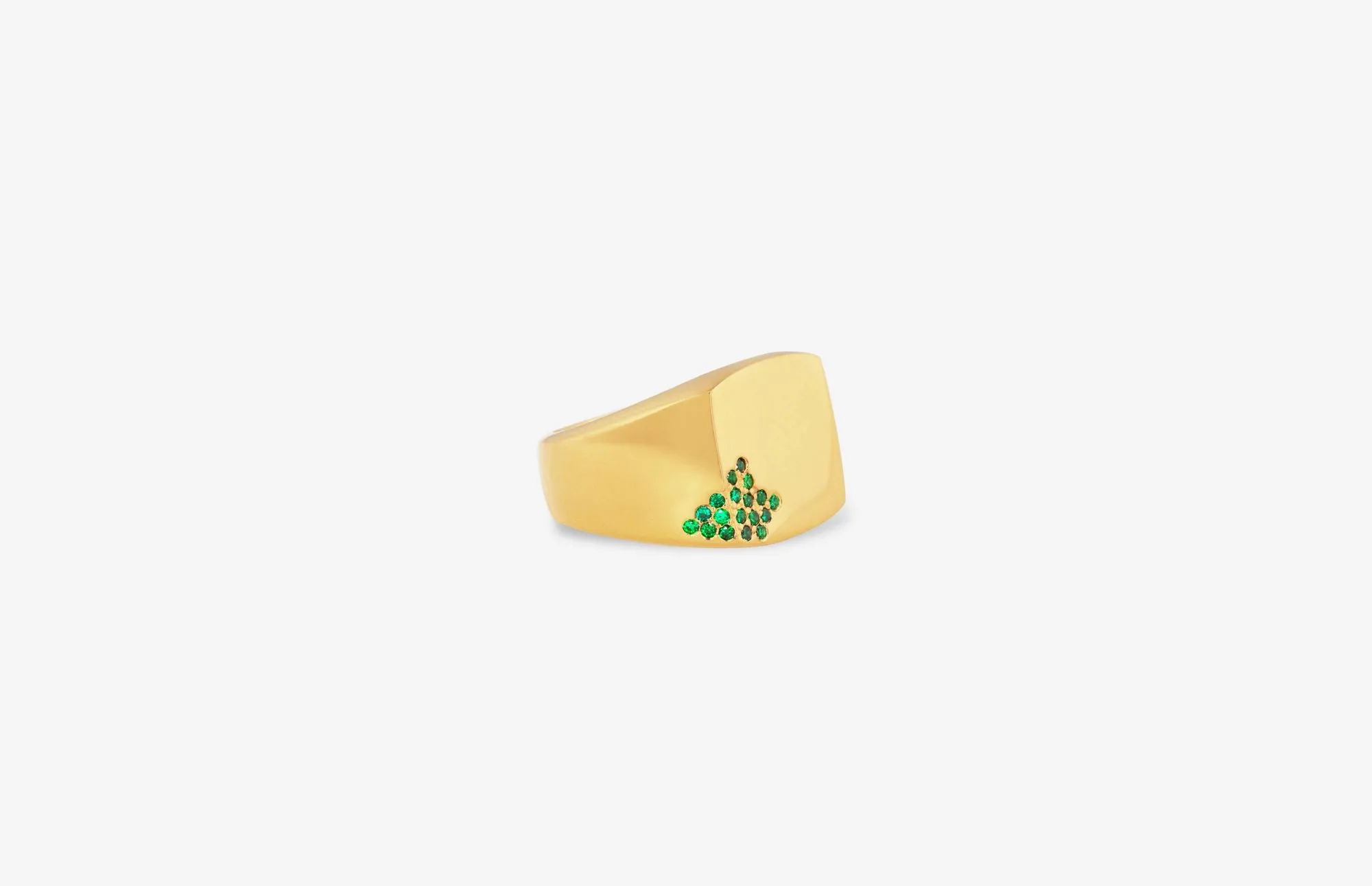IX Otto 22K Gold Plated Ring w. Zirconia