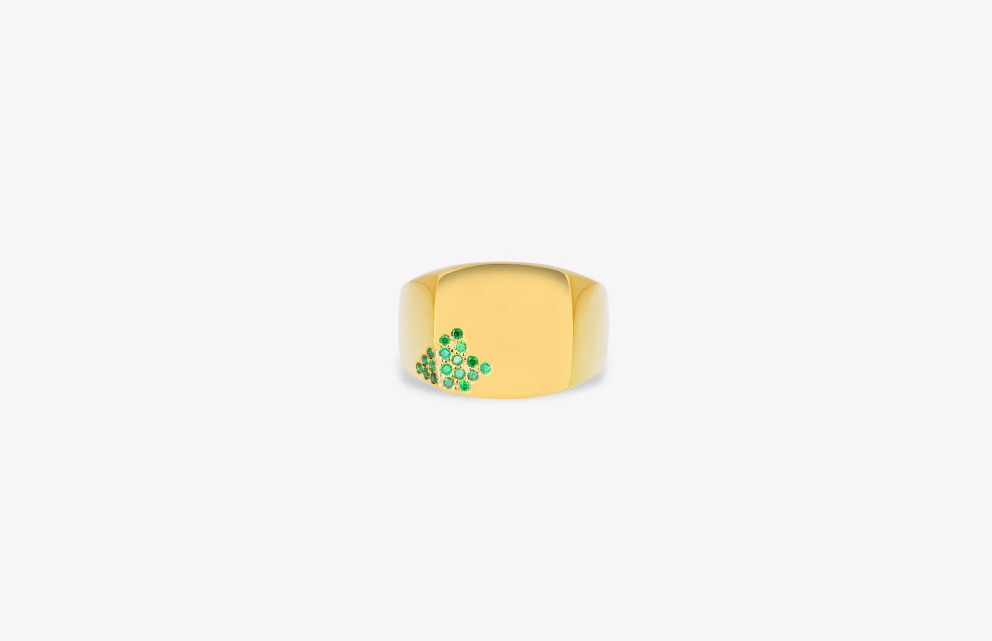 IX Otto 22K Gold Plated Ring w. Zirconia