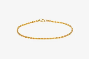 IX Rope Gold Plated Bracelet