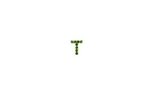 IX T 22K Gold Plated Stud w. Zirconia