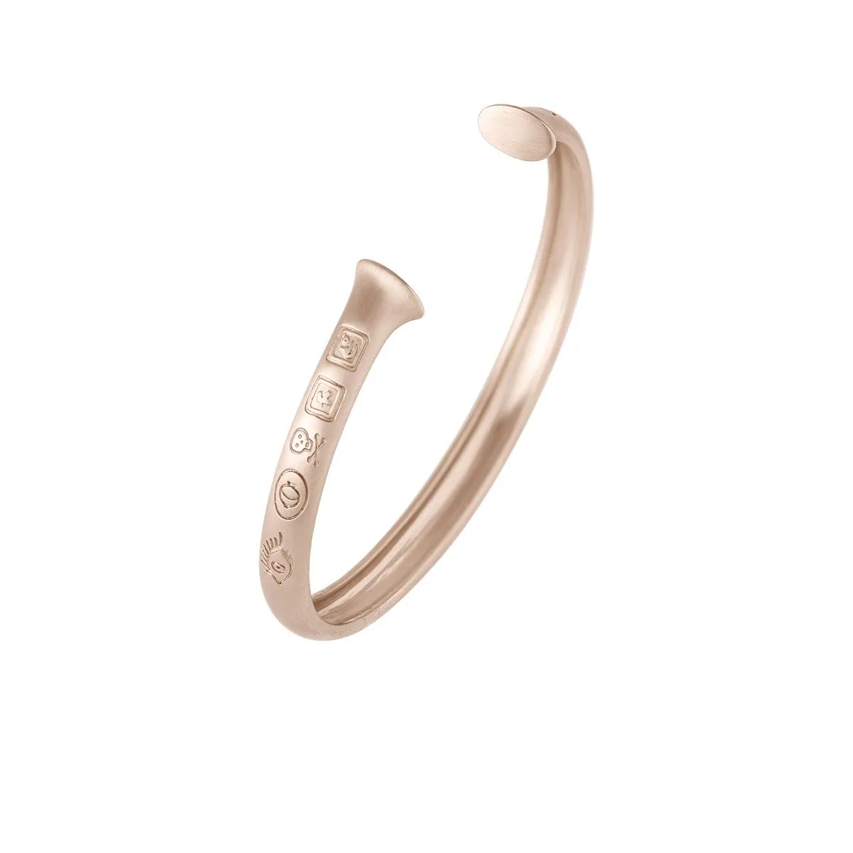 Julius men's 8 mm. 18K Whitegold Bangle