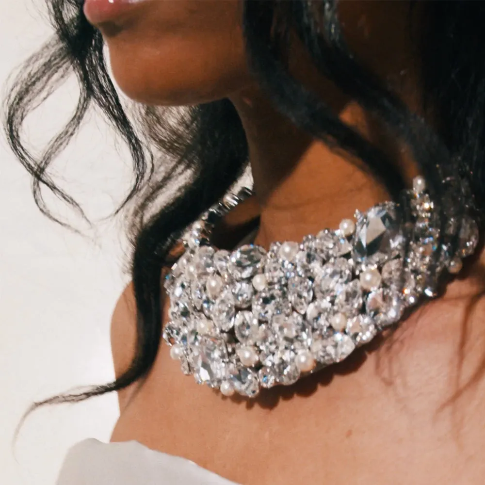 Katia Necklace / Pearl / Crystal Caroline Svedbom