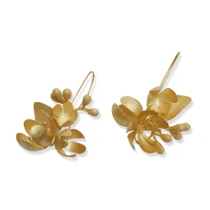 Large Golden Native Bouquet Earrings Pieces of Eight
