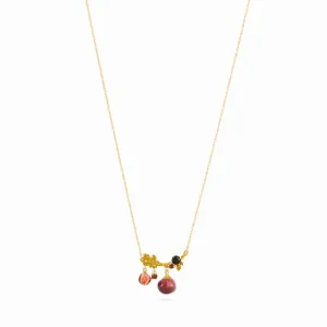 Les Nereides Figs And Foliage Pendant Necklace