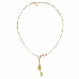 Les Nereides Lemon And Lemon Blossom Pendant Necklace