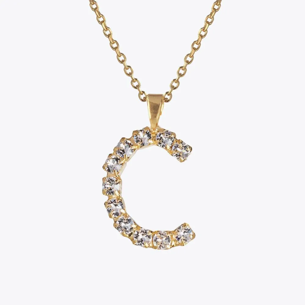 Letter Necklace C / Crystal Caroline Svedbom