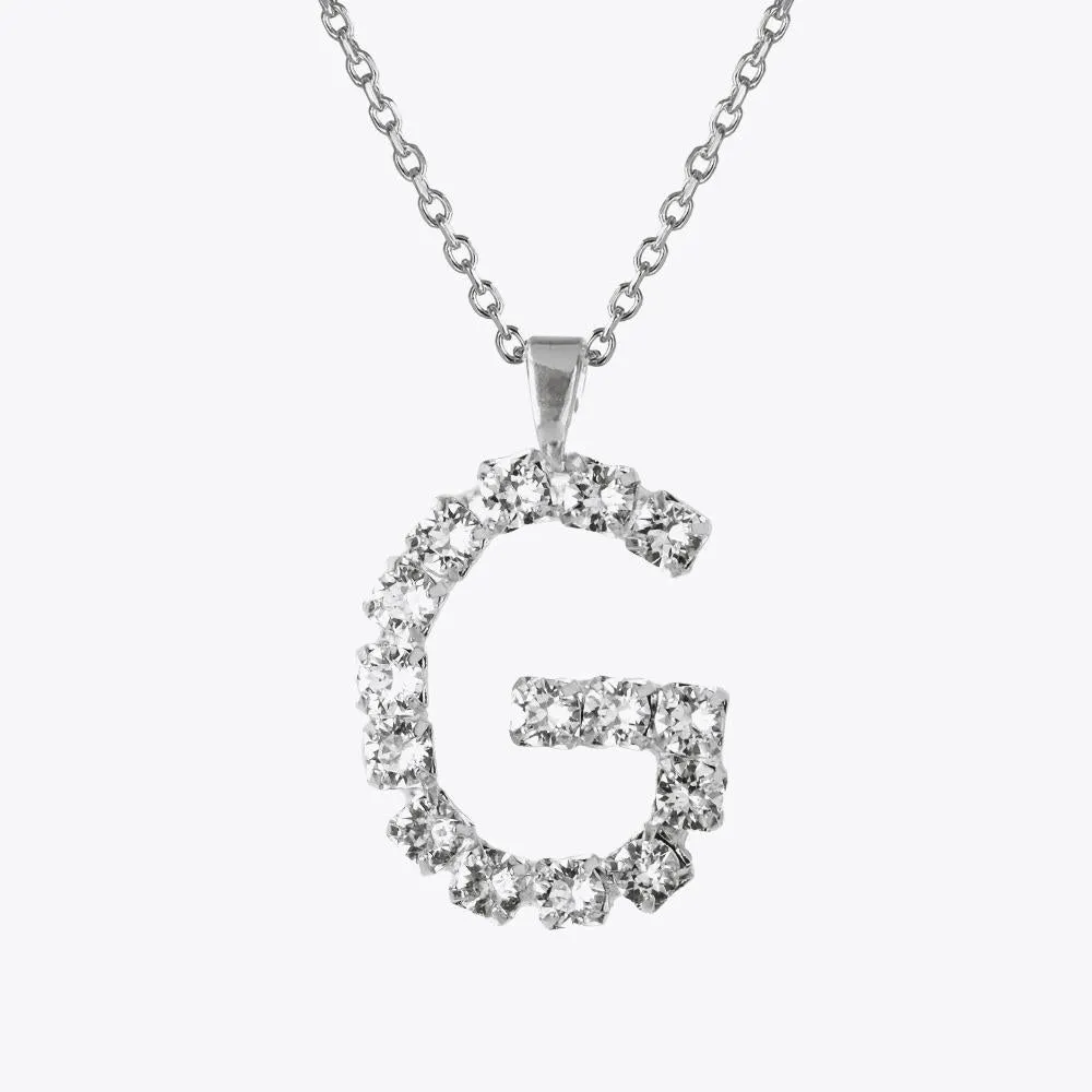 Letter Necklace G / Crystal Caroline Svedbom