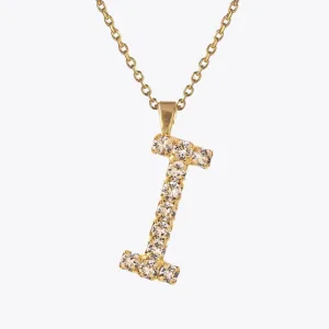 Letter Necklace I / Crystal Caroline Svedbom