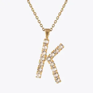 Letter Necklace K / Crystal Caroline Svedbom