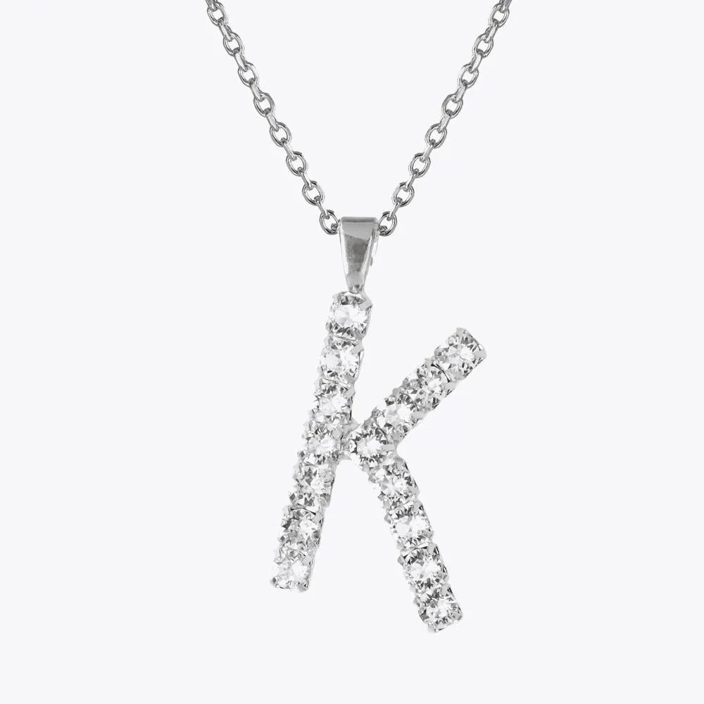 Letter Necklace K / Crystal Caroline Svedbom