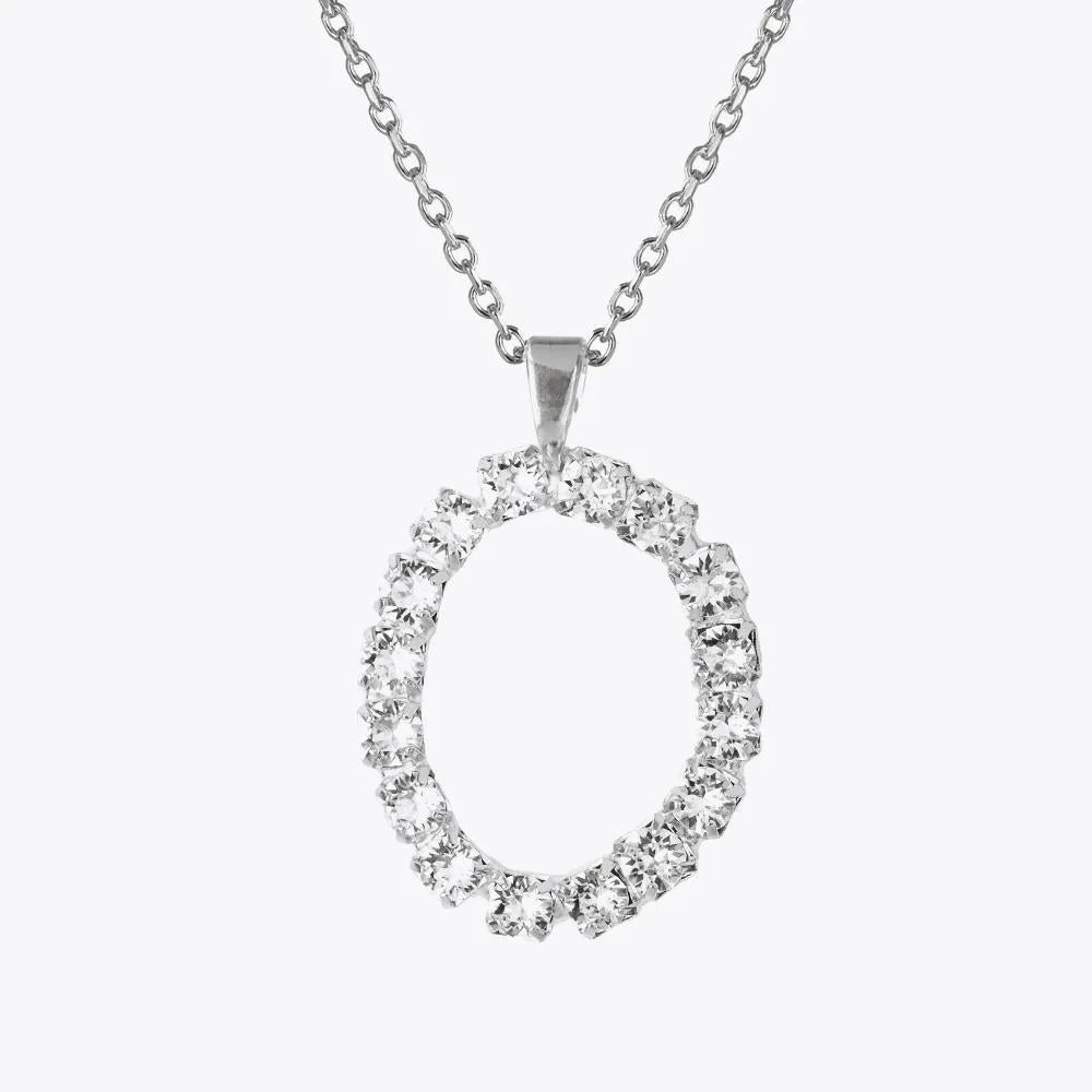Letter Necklace O / Crystal Caroline Svedbom