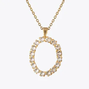 Letter Necklace O / Crystal Caroline Svedbom