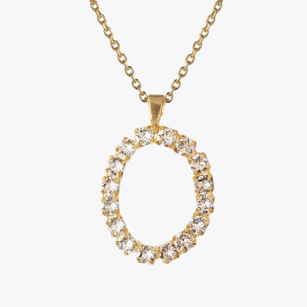 Letter Necklace O / Crystal Caroline Svedbom