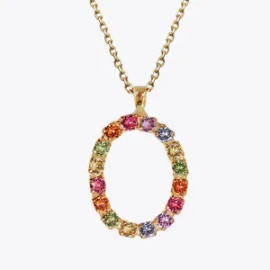 Letter Necklace O / Rainbow Combo Caroline Svedbom