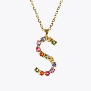 Letter Necklace S / Rainbow Combo Caroline Svedbom