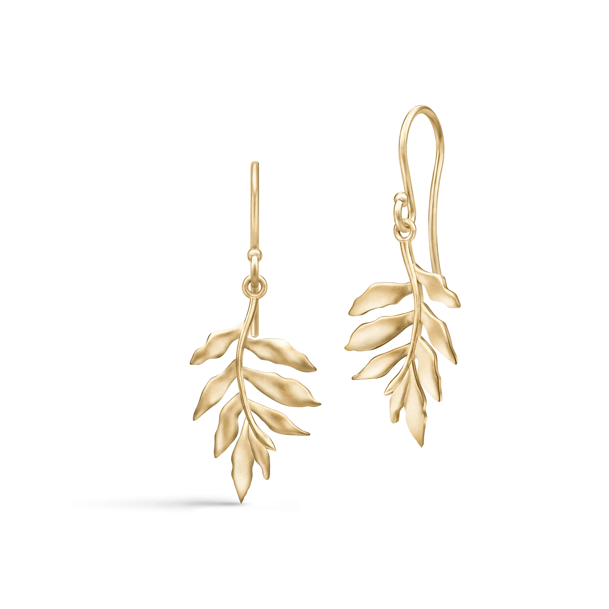 Little Tree Of Life Gold Plated Earrings