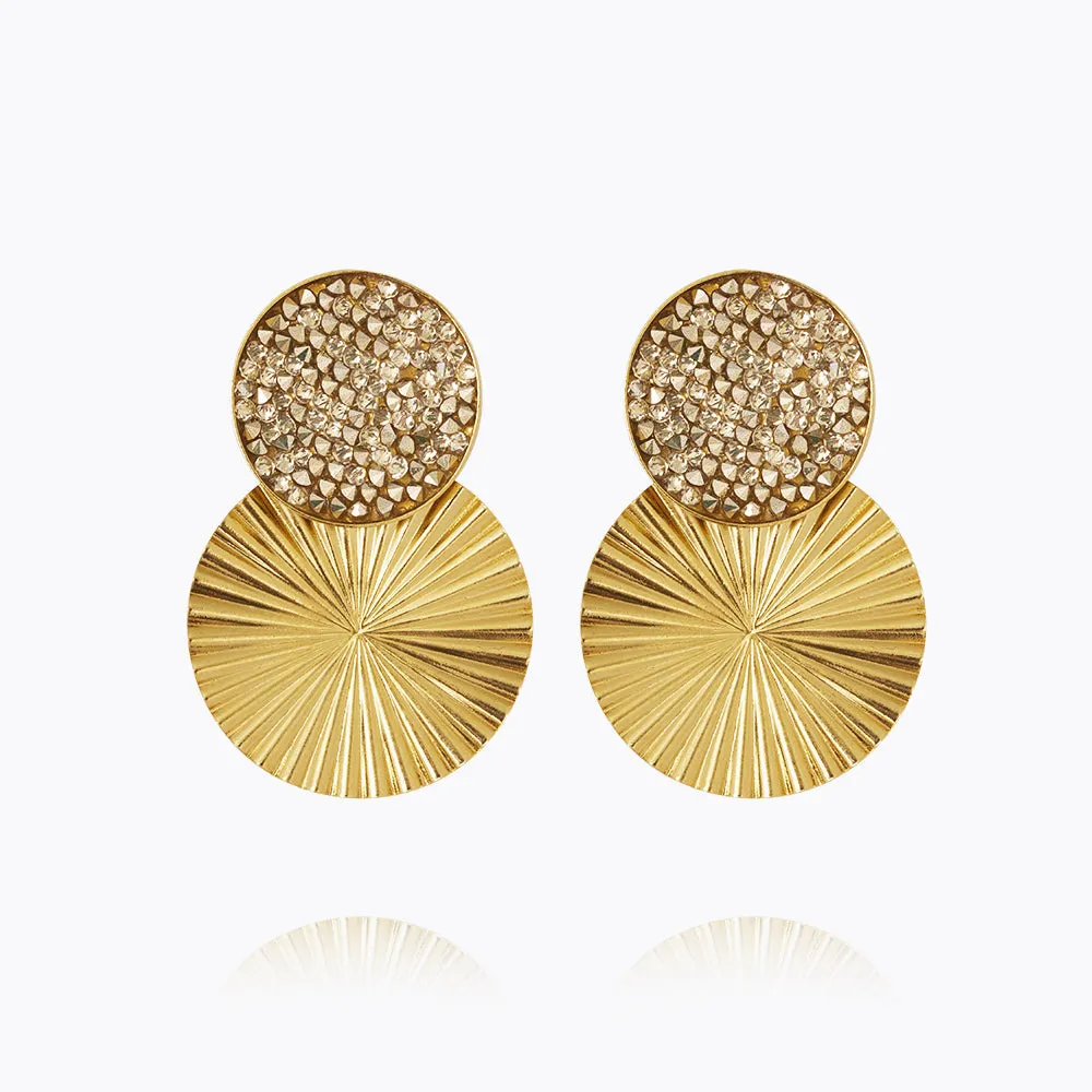 Lizzy Earrings / Cal Gold Caroline Svedbom