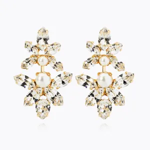 Love Me Forever Earring / Pearl   Crystal Caroline Svedbom