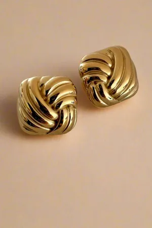Lunar Bold Square Earrings