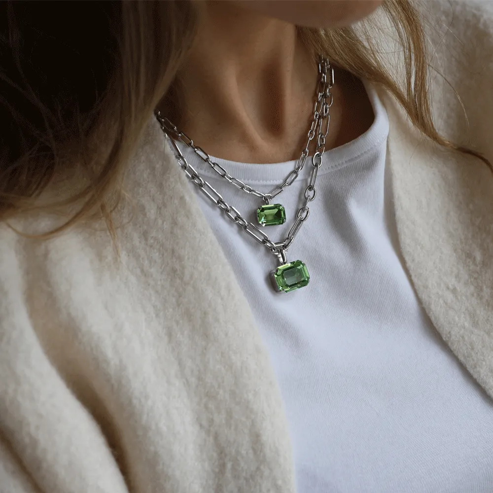 Lydia Chain Necklace / Peridot Caroline Svedbom