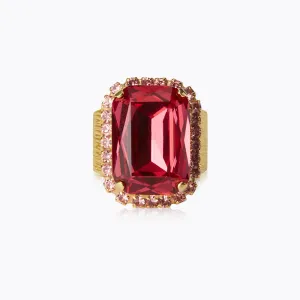 Lydia Cocktail Ring / Mulberry Red   light Rose Caroline Svedbom