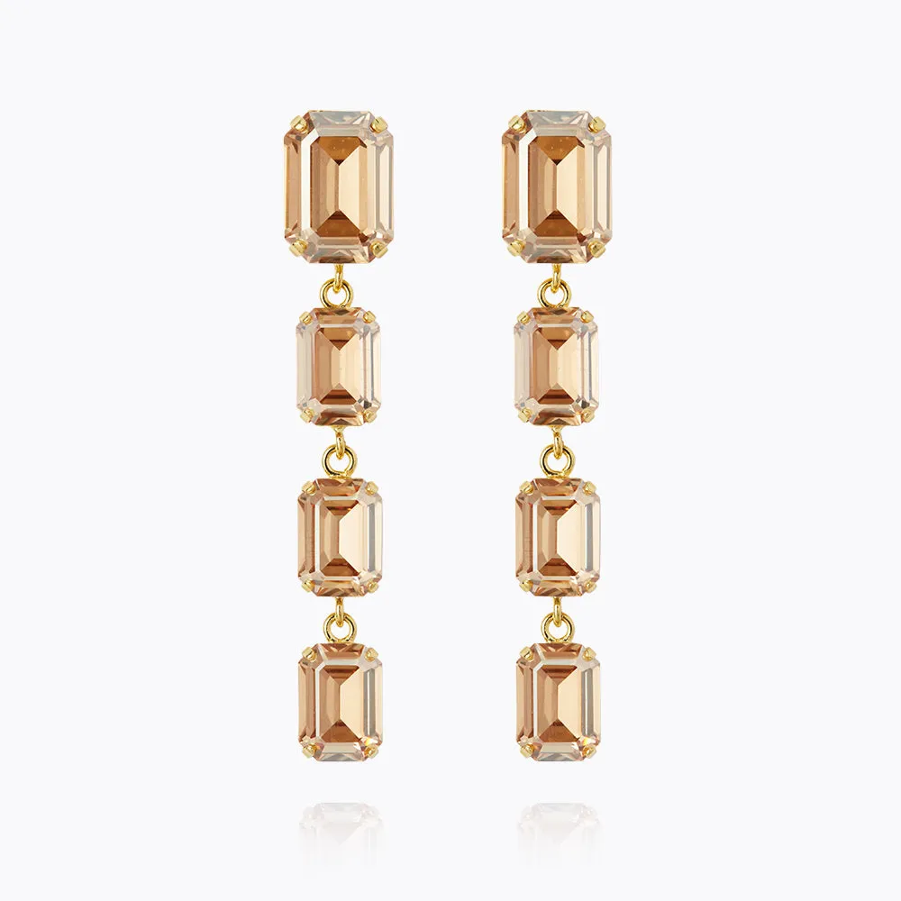 Lydia Long Earrings / Golden Shadow Caroline Svedbom