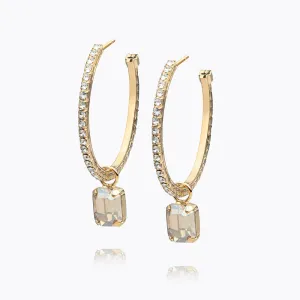 Lydia Loop Earrings / Golden Shadow Caroline Svedbom